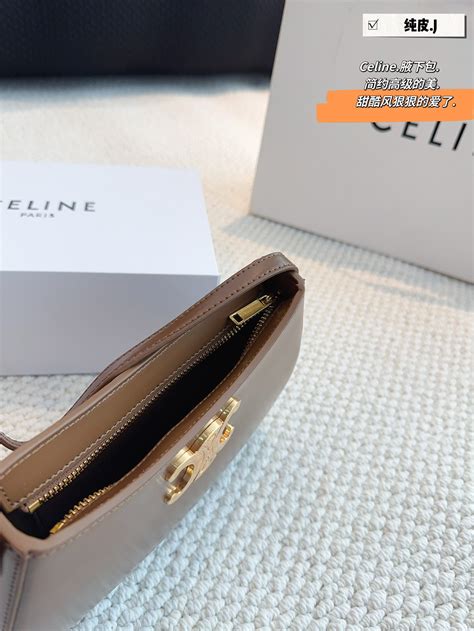 women celine medium tilly bag in shiny calfskin leather